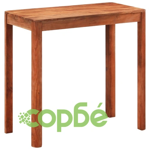 Бар маса, акация масив с меден финиш, 110x55x106 см ➤ топ цена ➤ sorbe.bg