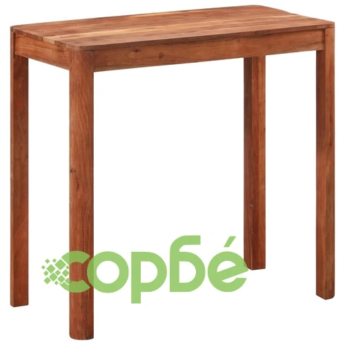 Бар маса, акация масив с меден финиш, 110x55x106 см ➤ топ цена ➤ sorbe.bg