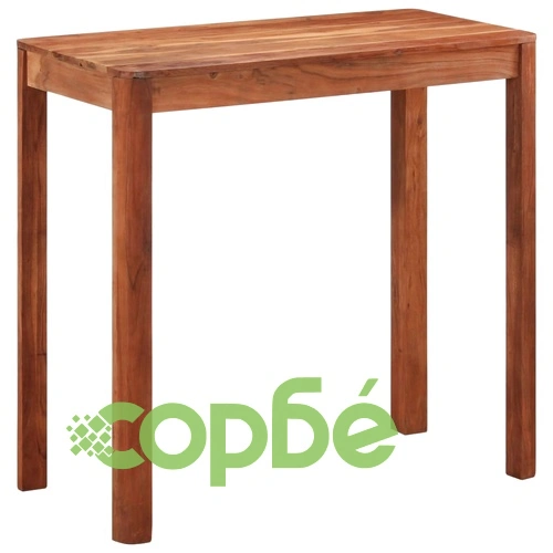 Бар маса, акация масив с меден финиш, 110x55x106 см ➤ топ цена ➤ sorbe.bg