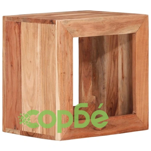 Табуретка 40x30x40 см масивно дърво акация ➤ топ цена ➤ sorbe.bg