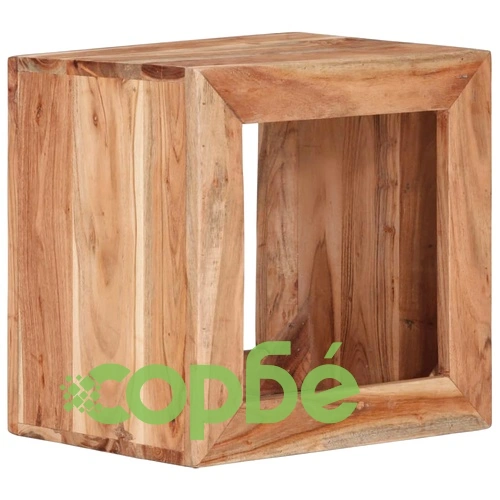 Табуретка 40x30x40 см масивно дърво акация ➤ топ цена ➤ sorbe.bg