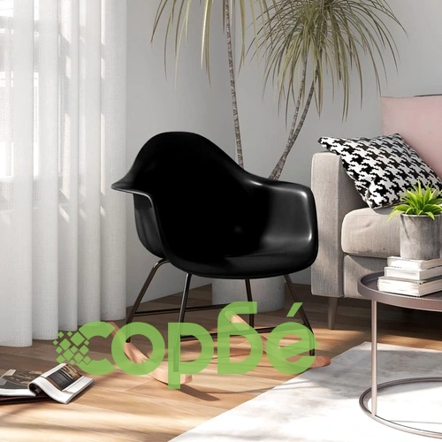 Люлеещ се стол, черен, PP ➤ топ цена ➤ sorbe.bg