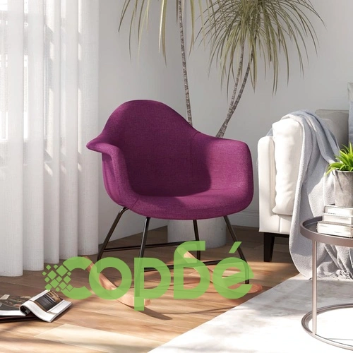 Люлеещ се стол, лилав, текстил ➤ топ цена ➤ sorbe.bg