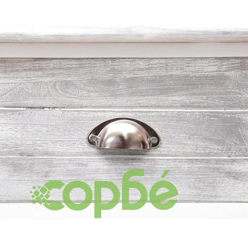 Сайдборд, антично сиво, 108x30x76 cм, пауловния масив ➤ топ цена ➤ sorbe.bg