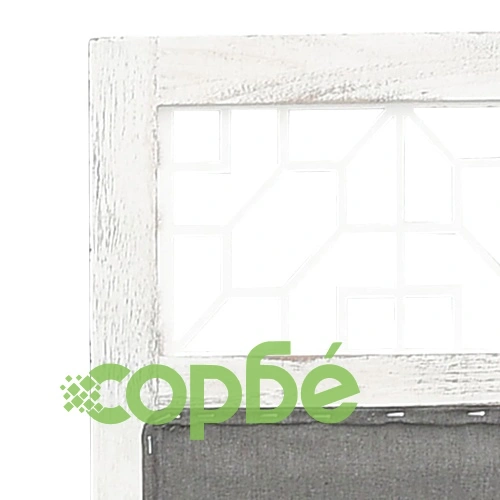 Параван за стая, 6 панела, сив, 210x165 cм, текстил ➤ топ цена ➤ sorbe.bg