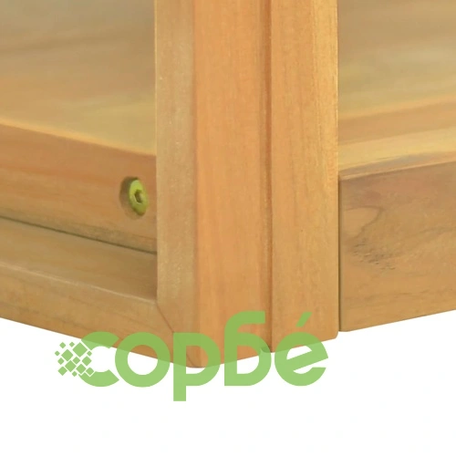 Стенен шкаф за баня, 60x45x35 см, тиково дърво масив ➤ топ цена ➤ sorbe.bg