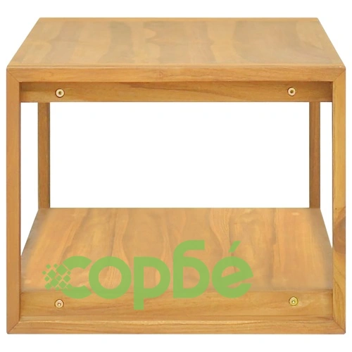 Стенен шкаф за баня, 110x45x35 см, тиково дърво масив ➤ топ цена ➤ sorbe.bg