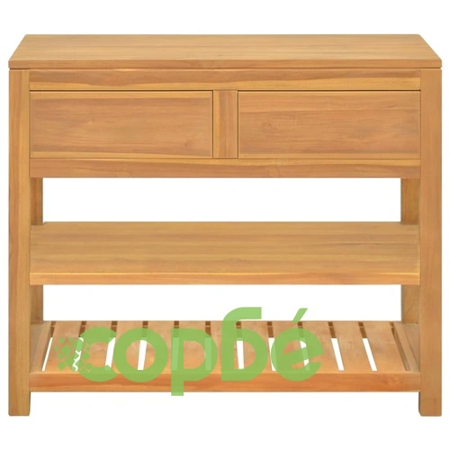 Шкаф за баня, 90x45x75 см, тиково дърво масив ➤ топ цена ➤ sorbe.bg