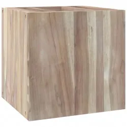 Стенен шкаф за баня, 41x38x40 см, тиково дърво масив
