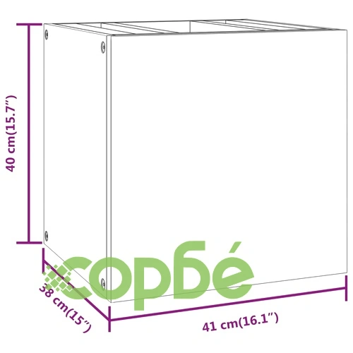 Стенен шкаф за баня, 41x38x40 см, тиково дърво масив ➤ топ цена ➤ sorbe.bg
