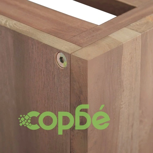 Стенен шкаф за баня, 46x25,5x40 см, тиково дърво масив ➤ топ цена ➤ sorbe.bg