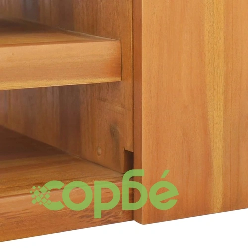 Стенен шкаф за баня, 110x40x30 см, тиково дърво масив ➤ топ цена ➤ sorbe.bg