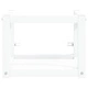 Рамка за мивка за баня стенен монтаж бяла 40x38x31 см желязо