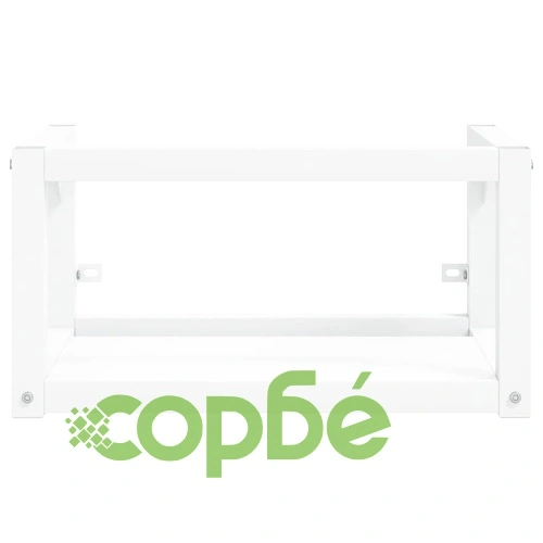 Рамка за мивка за баня стенен монтаж бяла 59x38x31 см желязо ➤ топ цена ➤ sorbe.bg