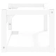 Рамка за мивка за баня стенен монтаж бяла 59x38x31 см желязо