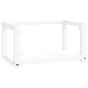 Рамка за мивка за баня стенен монтаж бяла 59x38x31 см желязо