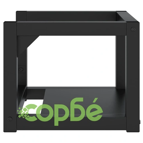 Рамка за мивка за баня стенен монтаж черна 40x38x31 см желязо ➤ топ цена ➤ sorbe.bg