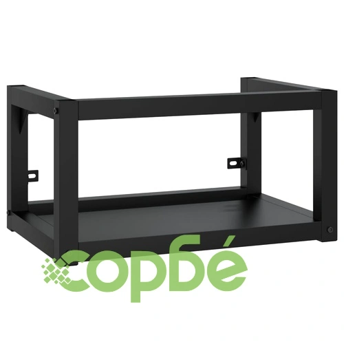 Рамка за мивка за баня стенен монтаж черна 59x38x31 см желязо ➤ топ цена ➤ sorbe.bg