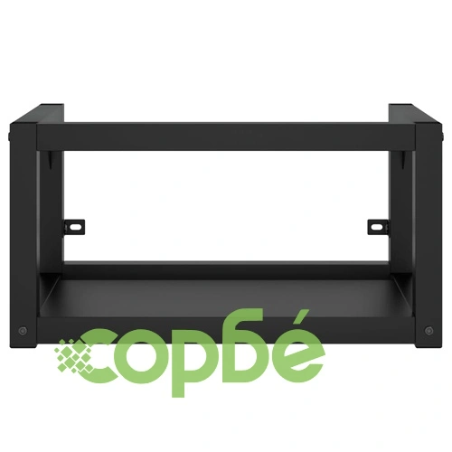 Рамка за мивка за баня стенен монтаж черна 59x38x31 см желязо ➤ топ цена ➤ sorbe.bg