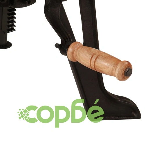 Странична маса, 60x(42-62) cм, акация масив и чугун ➤ топ цена ➤ sorbe.bg