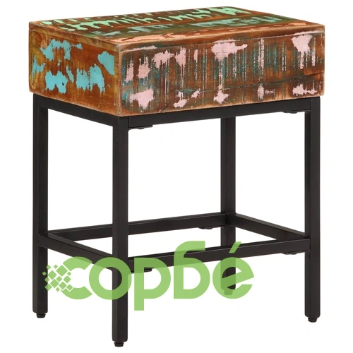 Помощна маса, 40x30x51 см, регенерирано дърво масив ➤ топ цена ➤ sorbe.bg