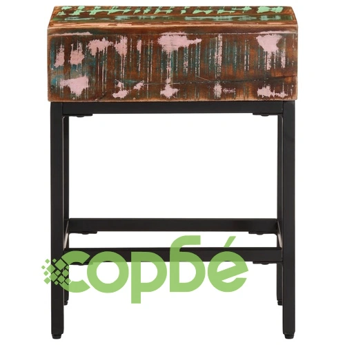 Помощна маса, 40x30x51 см, регенерирано дърво масив ➤ топ цена ➤ sorbe.bg