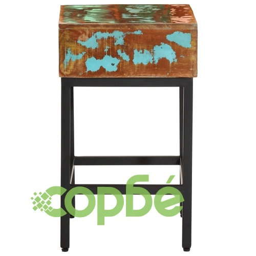 Помощна маса, 40x30x51 см, регенерирано дърво масив ➤ топ цена ➤ sorbe.bg