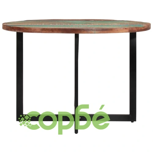 Трапезна маса, 110x75 cм, регенерирано дърво масив ➤ топ цена ➤ sorbe.bg