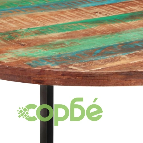 Трапезна маса, 110x75 cм, регенерирано дърво масив ➤ топ цена ➤ sorbe.bg