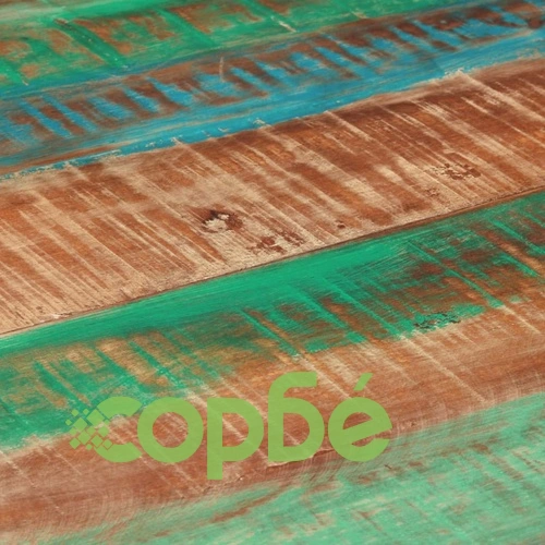 Трапезна маса, 110x75 cм, регенерирано дърво масив ➤ топ цена ➤ sorbe.bg