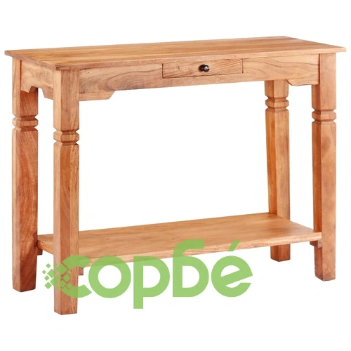 Конзолна маса, 100x40x76 cм, акациево дърво масив ➤ топ цена ➤ sorbe.bg