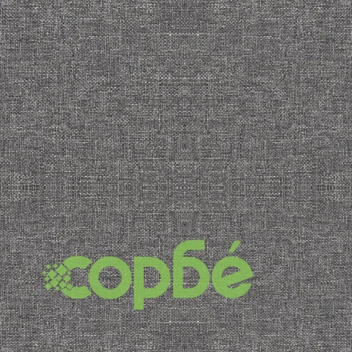 Въртящ се офис стол, светлосив, текстил ➤ топ цена ➤ sorbe.bg