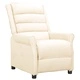 Реклайнер, кремав, изкуствена кожа