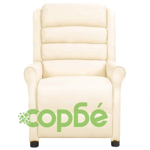 Реклайнер, кремав, изкуствена кожа ➤ топ цена ➤ sorbe.bg