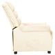 Реклайнер, кремав, изкуствена кожа