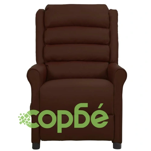 Електрически стол, кафяв, изкуствена кожа ➤ топ цена ➤ sorbe.bg