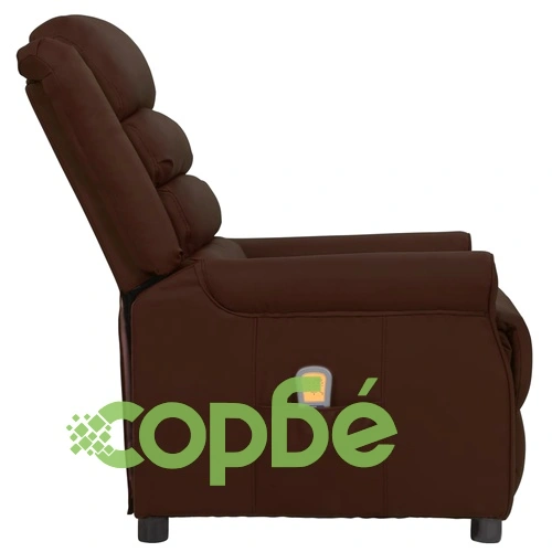 Електрически стол, кафяв, изкуствена кожа ➤ топ цена ➤ sorbe.bg