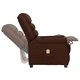 Електрически стол, кафяв, изкуствена кожа