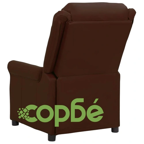 Електрически стол, кафяв, изкуствена кожа ➤ топ цена ➤ sorbe.bg