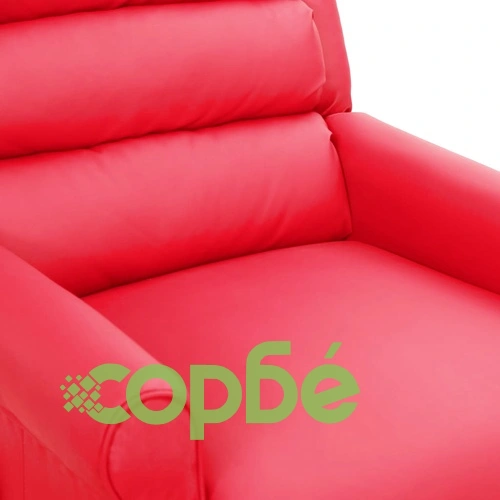 Масажен стол, червен, изкуствена кожа ➤ топ цена ➤ sorbe.bg