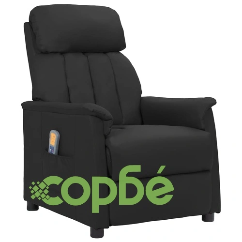 Масажен стол, черен, изкуствена кожа ➤ топ цена ➤ sorbe.bg