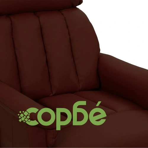 Електрически стол, кафяв, изкуствена кожа ➤ топ цена ➤ sorbe.bg