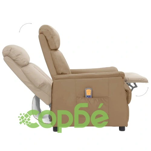 Масажен стол, капучино, изкуствена кожа ➤ топ цена ➤ sorbe.bg