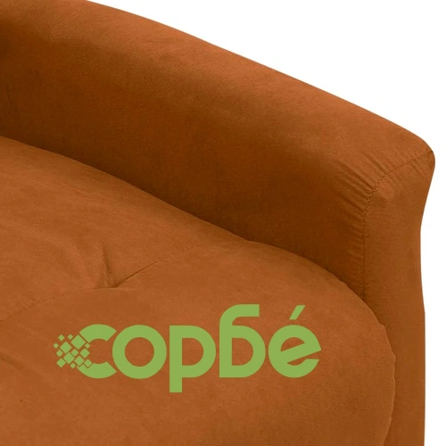 Реклайнер стол, кафяв, микрофибърен текстил ➤ топ цена ➤ sorbe.bg