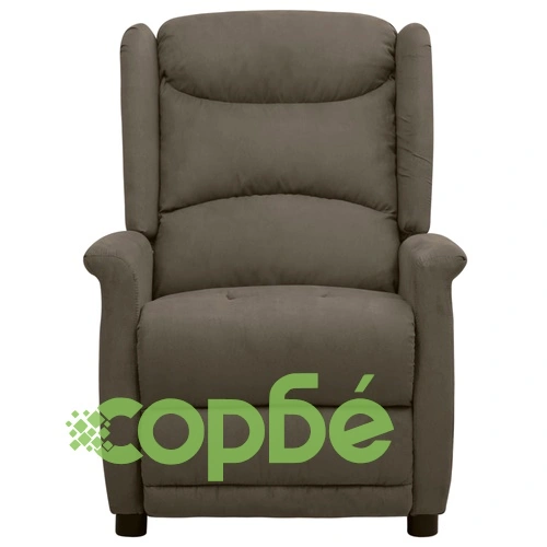 реклайнер стол, тъмносив, микрофибърен текстил ➤ топ цена ➤ sorbe.bg