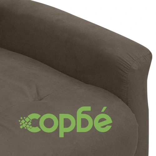 реклайнер стол, тъмносив, микрофибърен текстил ➤ топ цена ➤ sorbe.bg