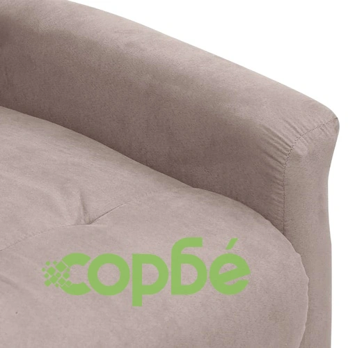 Масажен стол таупе микрофибърен текстил ➤ топ цена ➤ sorbe.bg