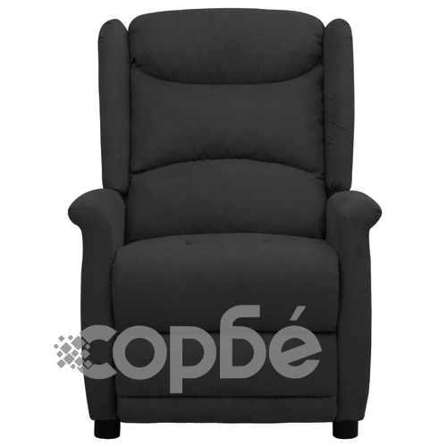 Масажен стол, черен, микрофибърен плат ➤ топ цена ➤ sorbe.bg