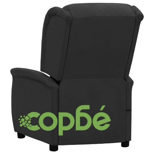 Масажен стол, черен, микрофибърен плат ➤ топ цена ➤ sorbe.bg