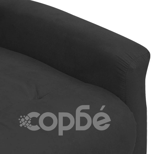 Масажен стол, черен, микрофибърен плат ➤ топ цена ➤ sorbe.bg